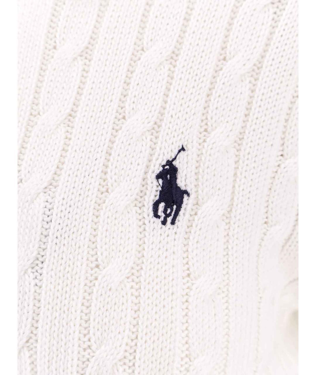 POLO RALPH LAUREN Белый хлопковый кардиган, фото 5
