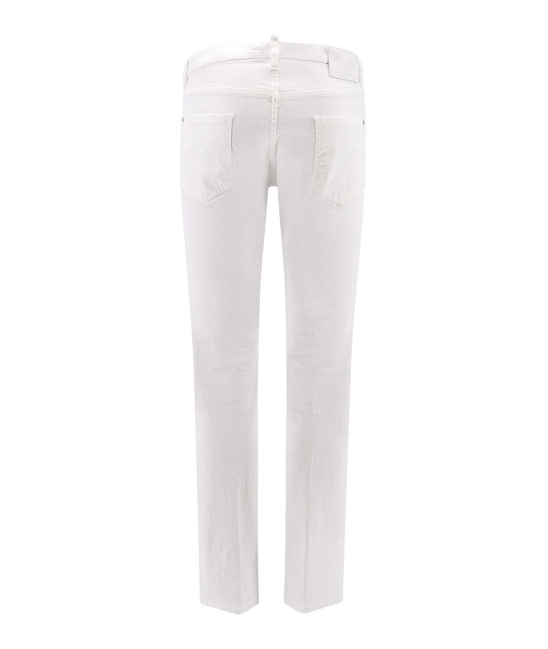 DSQUARED2 Белые хлопковые джинсы, фото 2