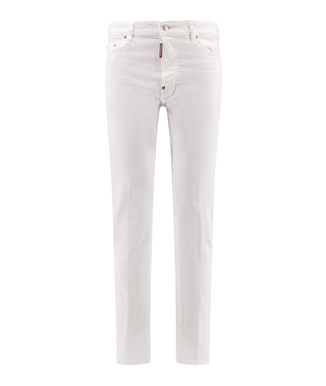 DSQUARED2 Белые хлопковые джинсы, фото 1