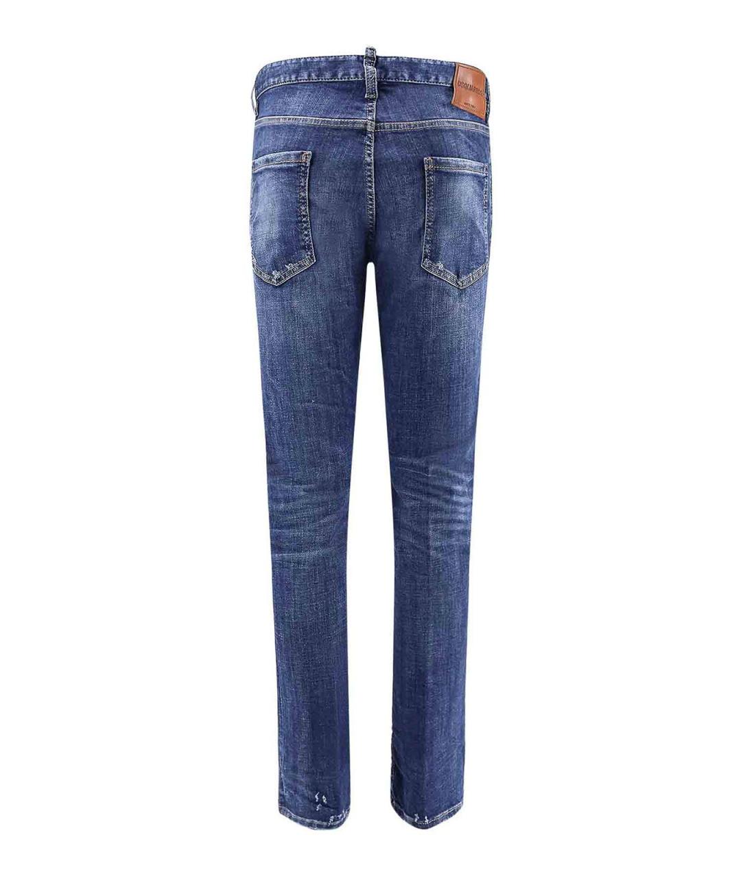 DSQUARED2 Синие хлопковые джинсы, фото 2