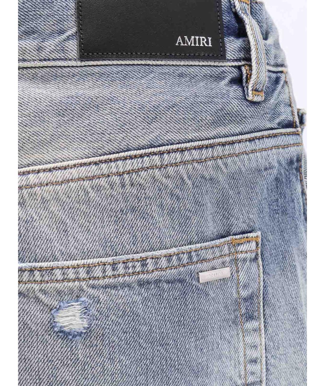 AMIRI Синие хлопковые джинсы, фото 3