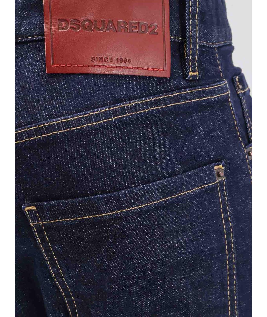 DSQUARED2 Синие хлопковые джинсы скинни, фото 3