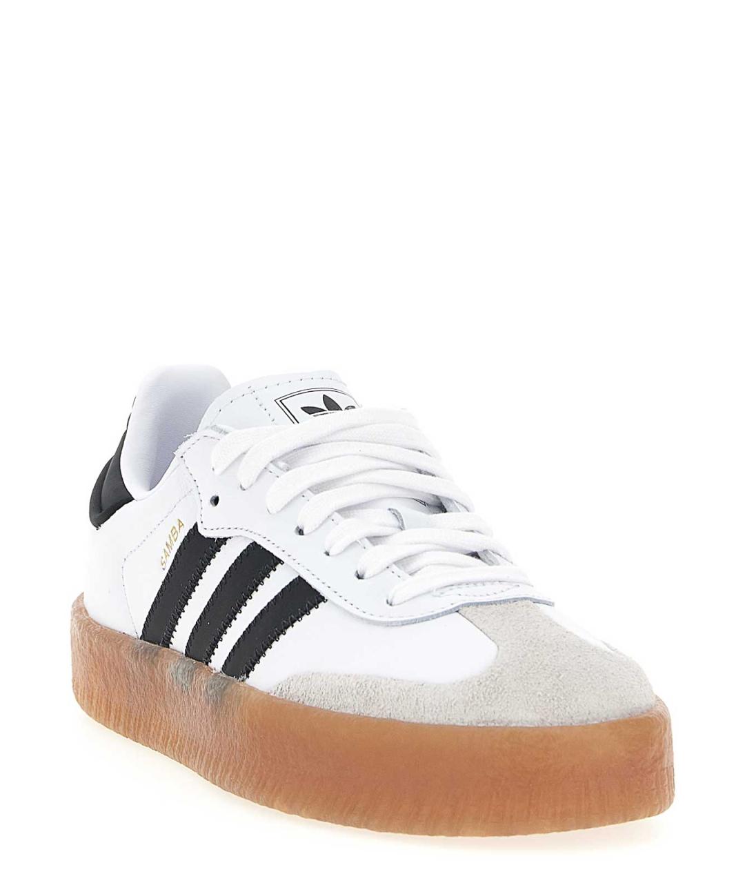 ADIDAS Белые замшевые кроссовки, фото 2
