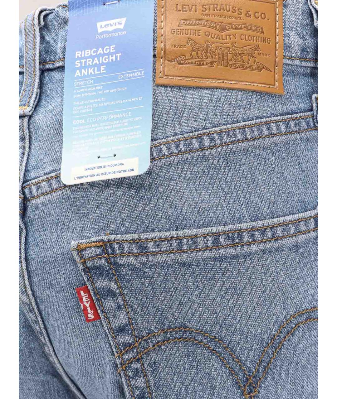 LEVI'S Синие хлопковые джинсы клеш, фото 3