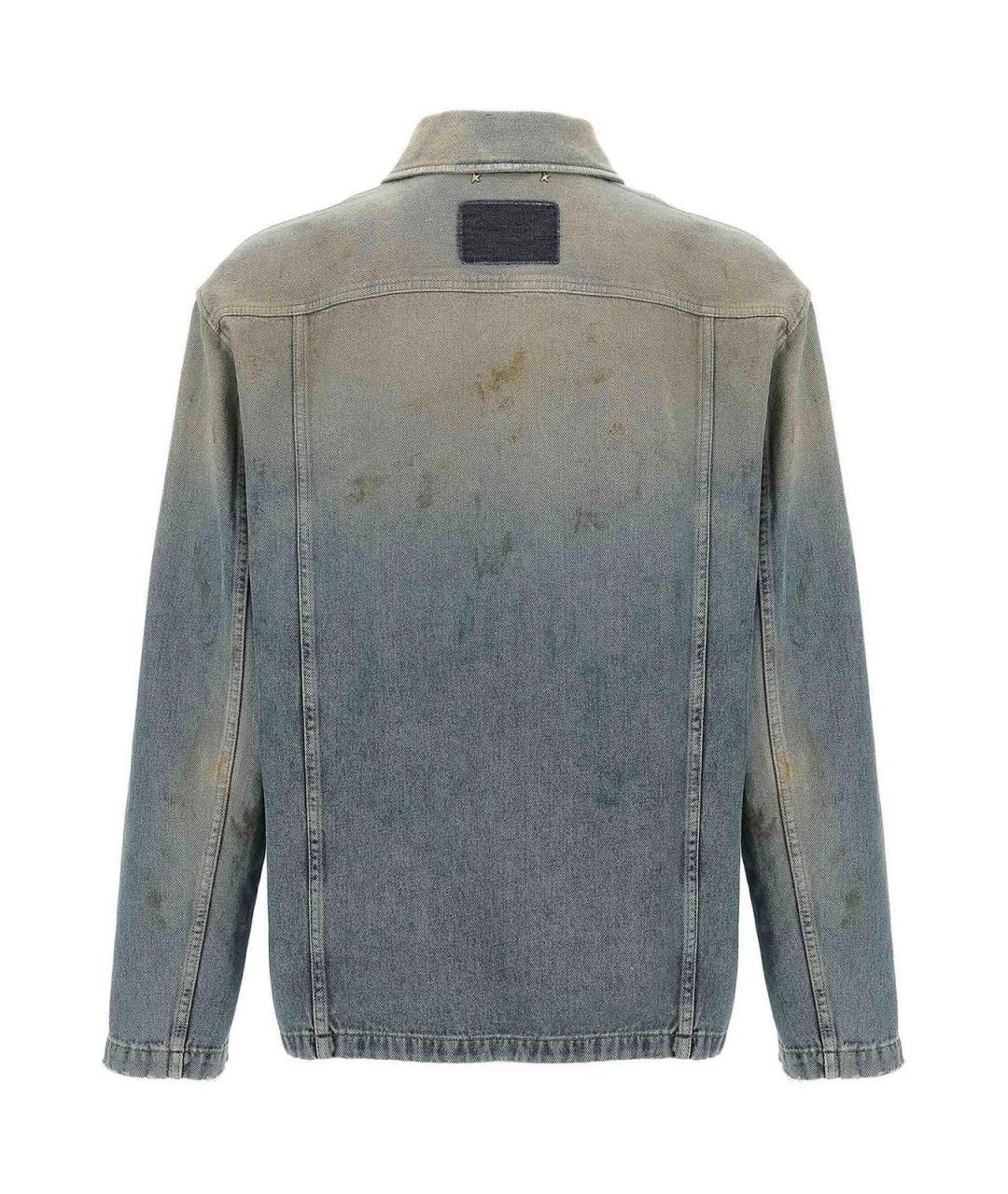GOLDEN GOOSE Синяя хлопковая куртка, фото 2