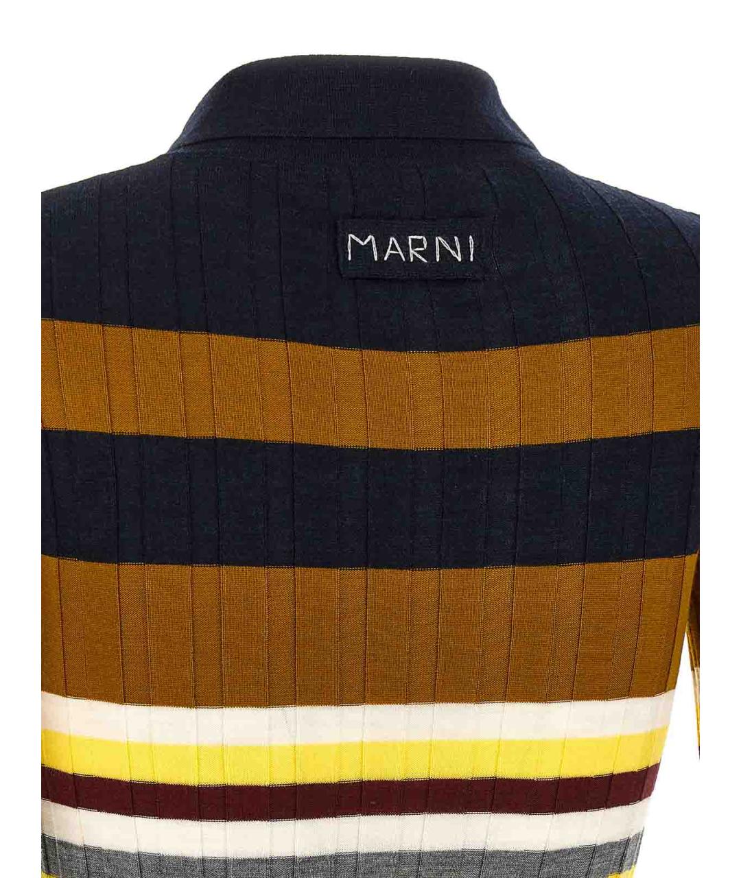 MARNI Мульти шерстяная футболка, фото 4