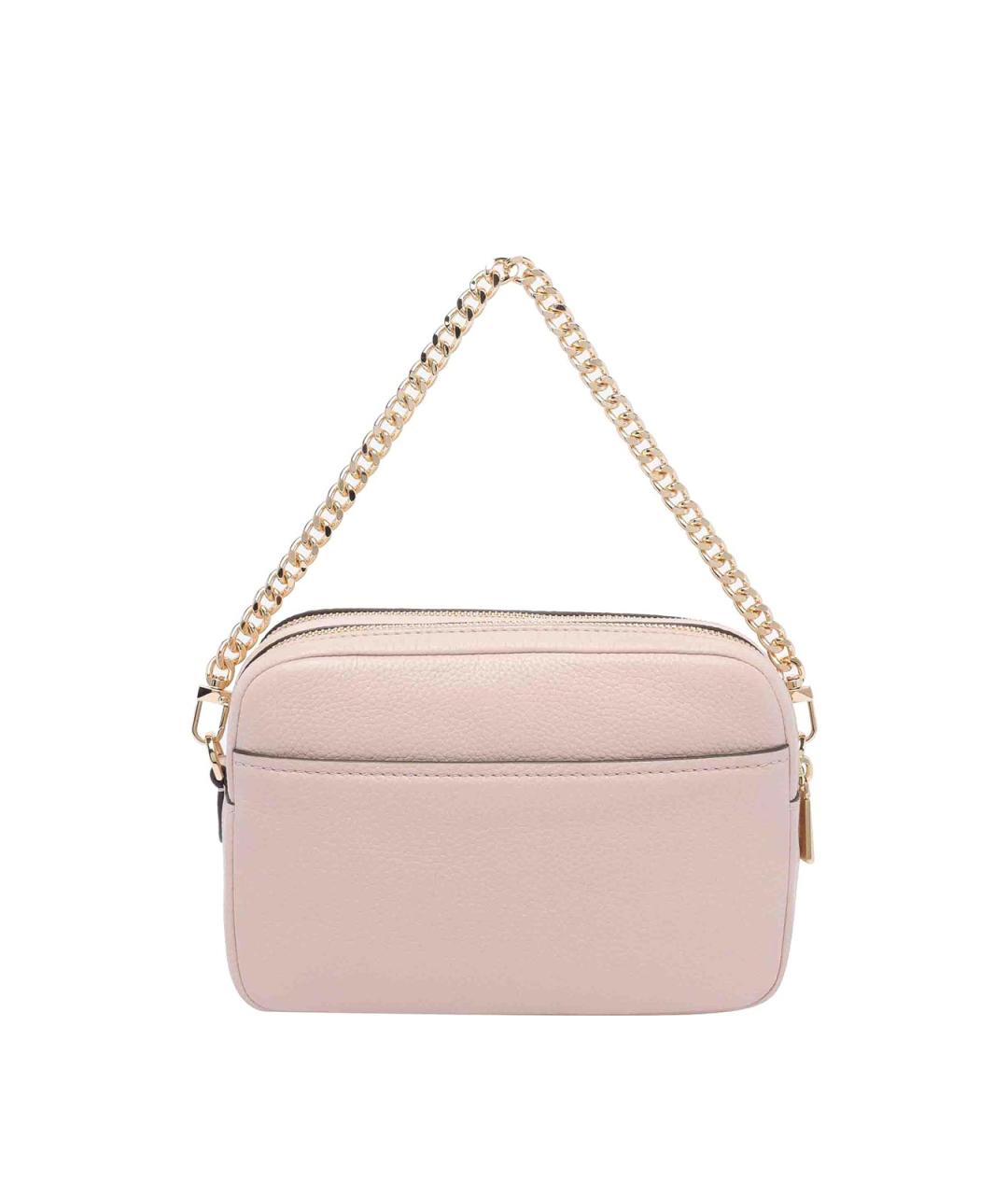 MICHAEL MICHAEL KORS Розовая кожаная сумка через плечо, фото 3