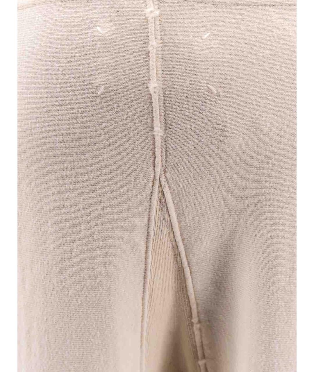 MAISON MARGIELA Белые хлопковые повседневные брюки, фото 3