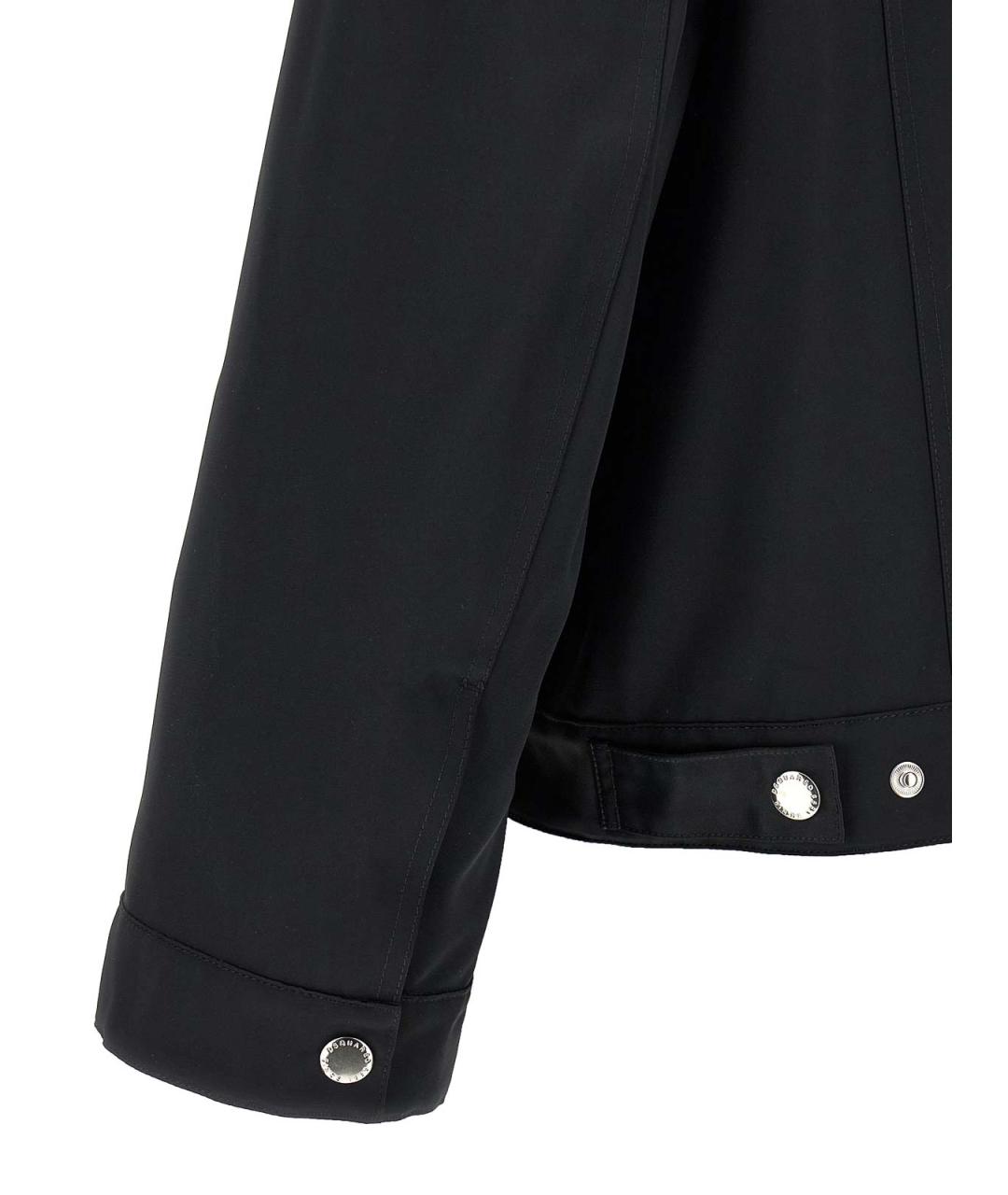 DSQUARED2 Черная полиэстеровая куртка, фото 4