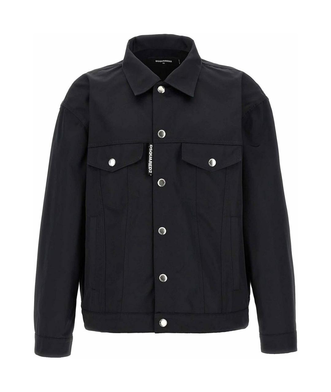 DSQUARED2 Черная полиэстеровая куртка, фото 1