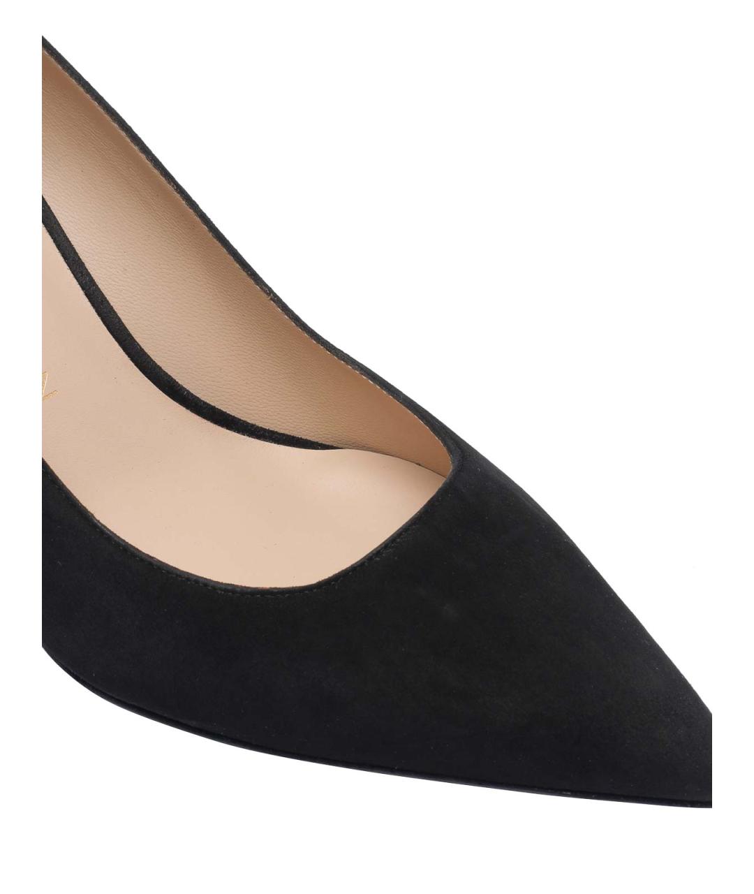 STUART WEITZMAN Черные замшевые туфли, фото 4