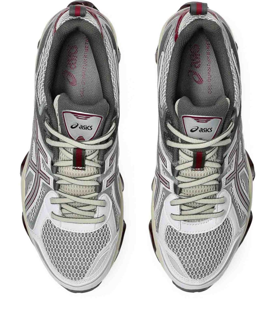ASICS Бордовые кожаные низкие кроссовки / кеды, фото 6