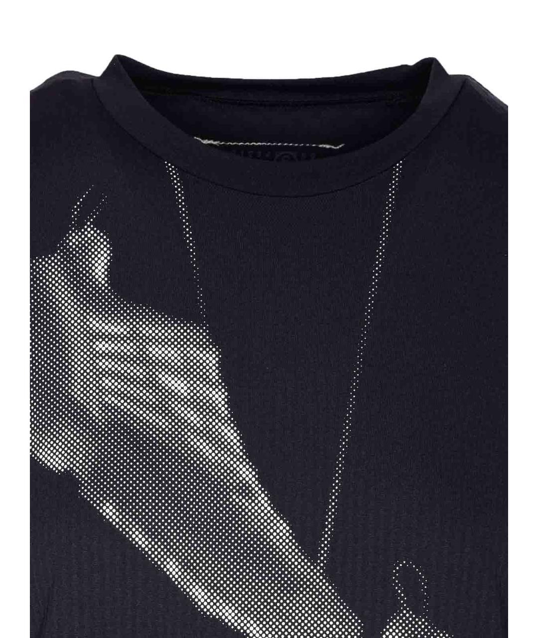 MM6 MAISON MARGIELA Черная полиамидовая майка, фото 4