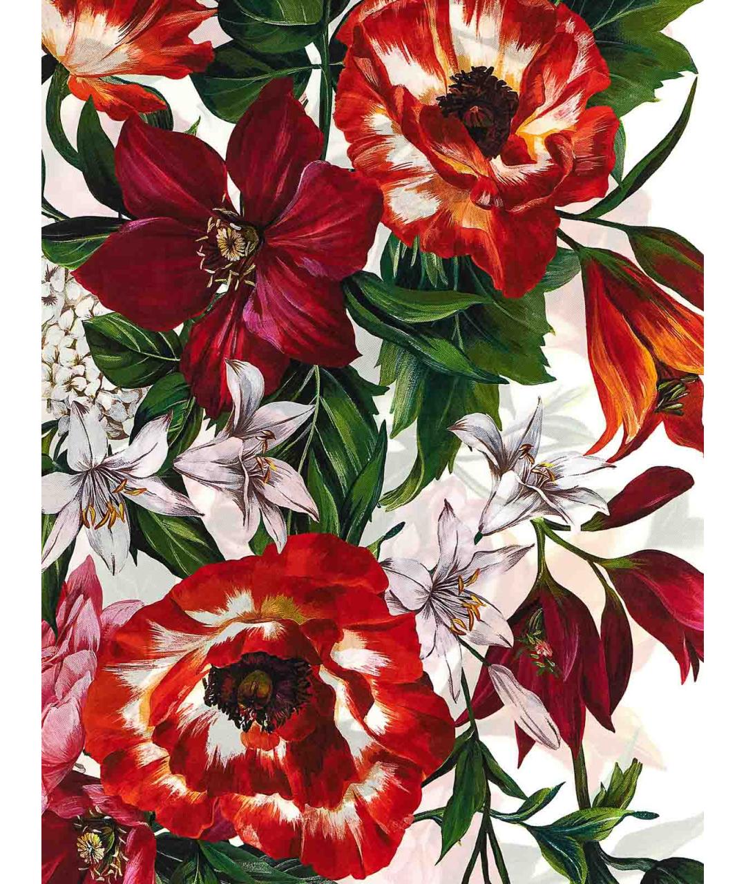 DOLCE&GABBANA Мульти шелковый шарф, фото 3