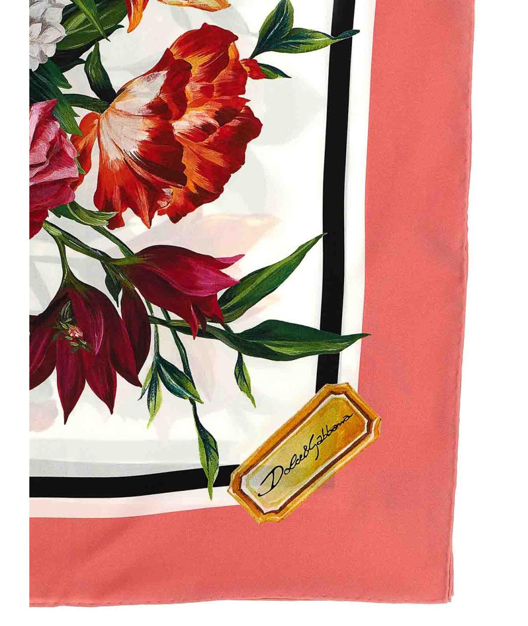 DOLCE&GABBANA Мульти шелковый шарф, фото 2