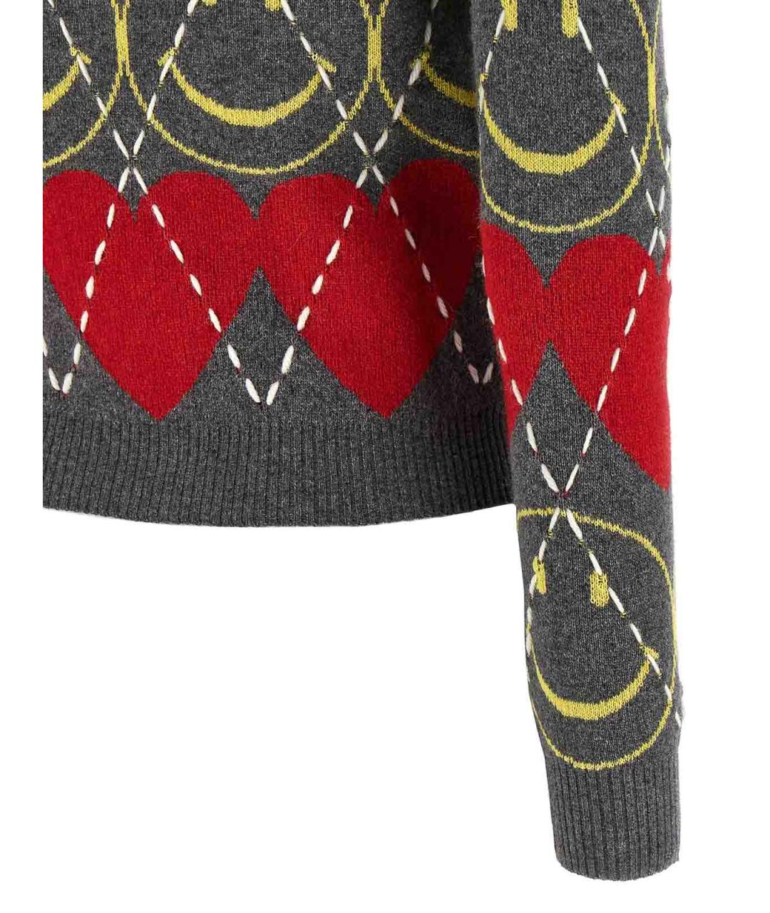 MOSCHINO Мульти кашемировый джемпер / свитер, фото 4