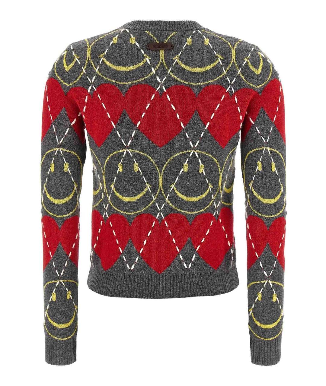 MOSCHINO Мульти кашемировый джемпер / свитер, фото 2