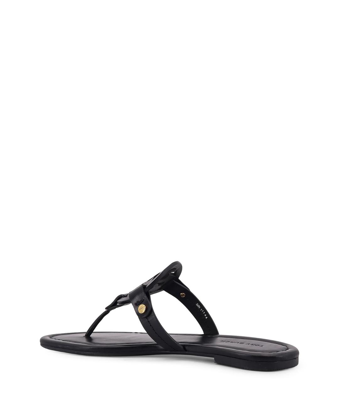 TORY BURCH Черные кожаные сандалии, фото 3
