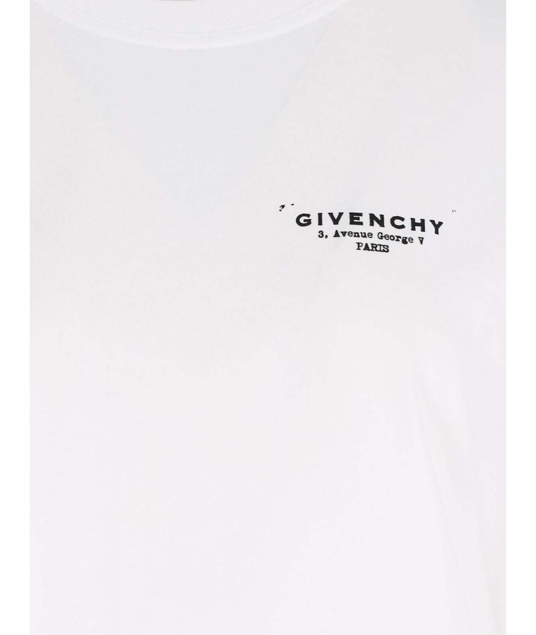 GIVENCHY Белая хлопковая футболка, фото 4