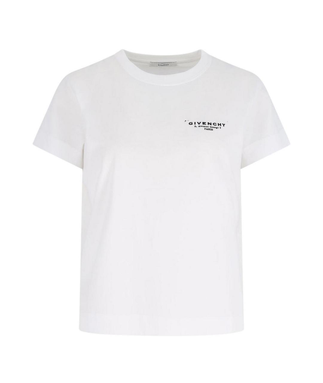 GIVENCHY Белая хлопковая футболка, фото 1