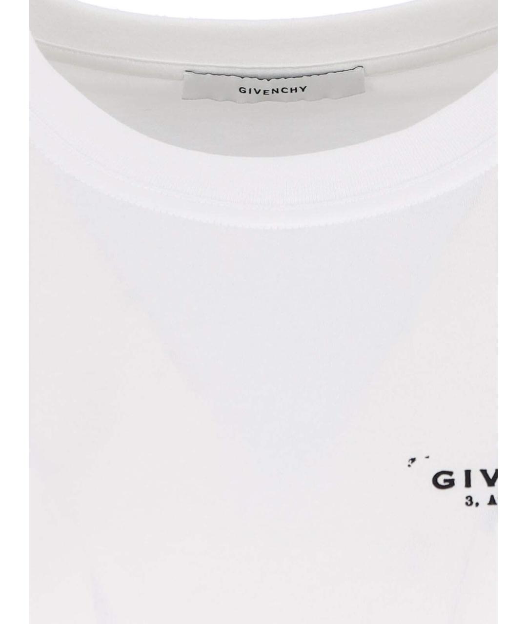GIVENCHY Белая хлопковая футболка, фото 5