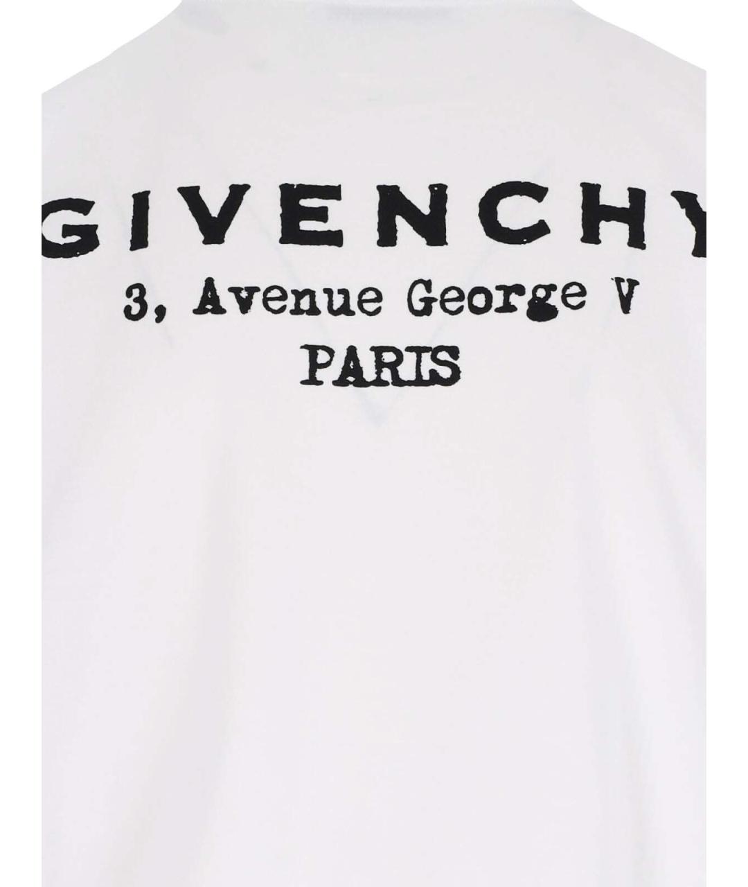 GIVENCHY Белая хлопковая футболка, фото 3