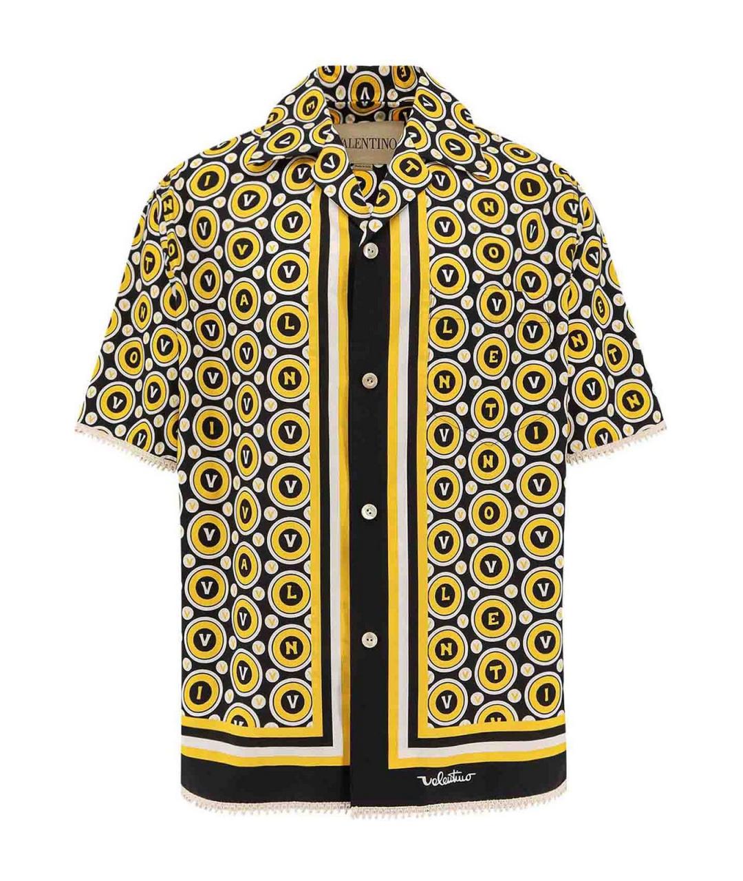 VALENTINO Черная хлопковая классическая рубашка, фото 1