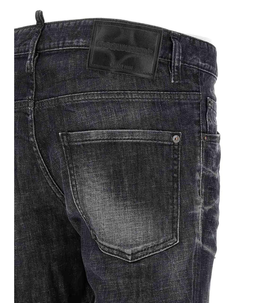 DSQUARED2 Черные хлопковые джинсы скинни, фото 4