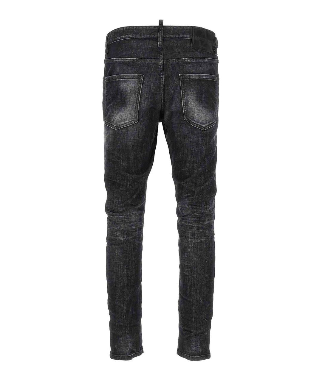 DSQUARED2 Черные хлопковые джинсы скинни, фото 2