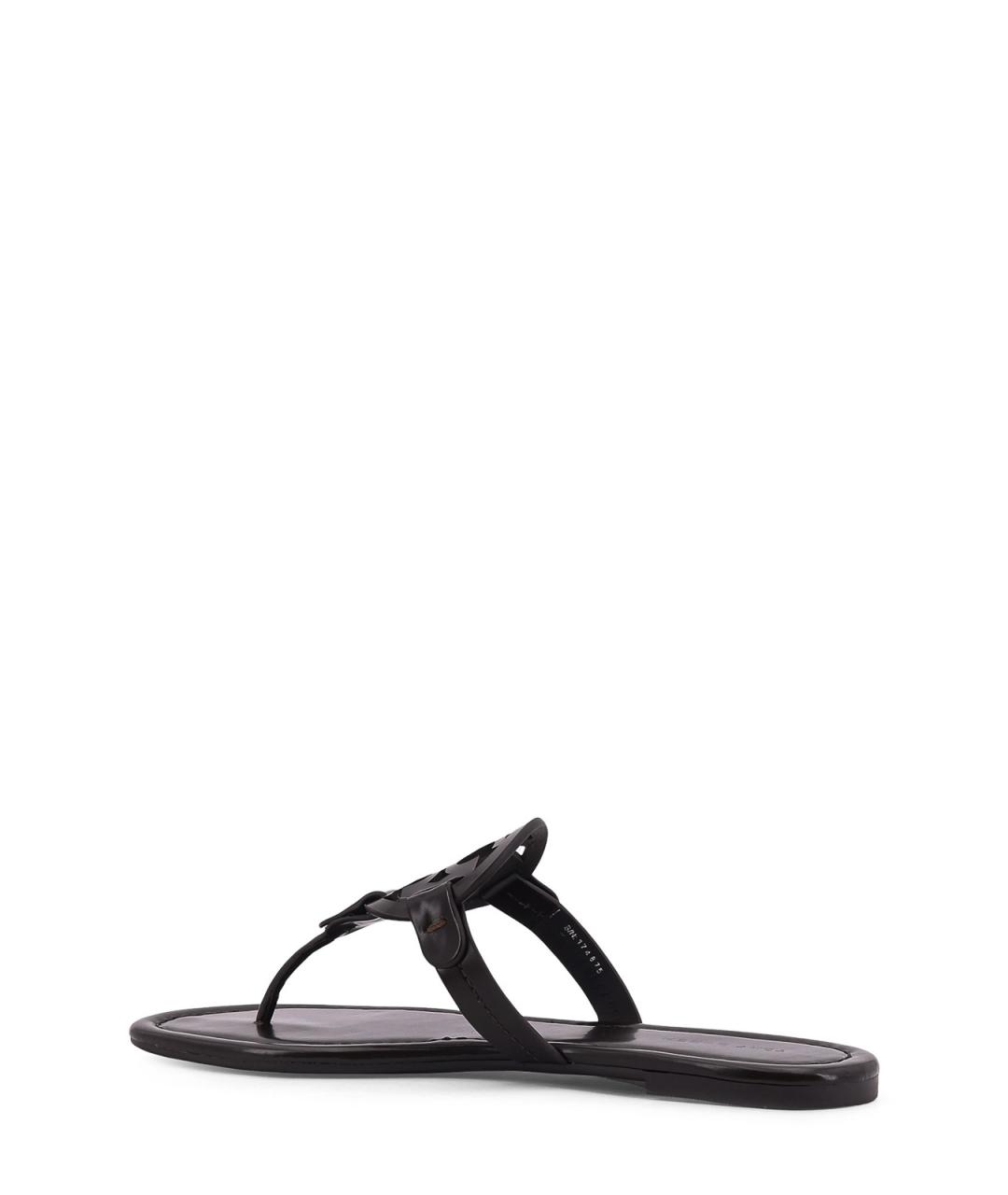 TORY BURCH Черные кожаные сандалии, фото 3