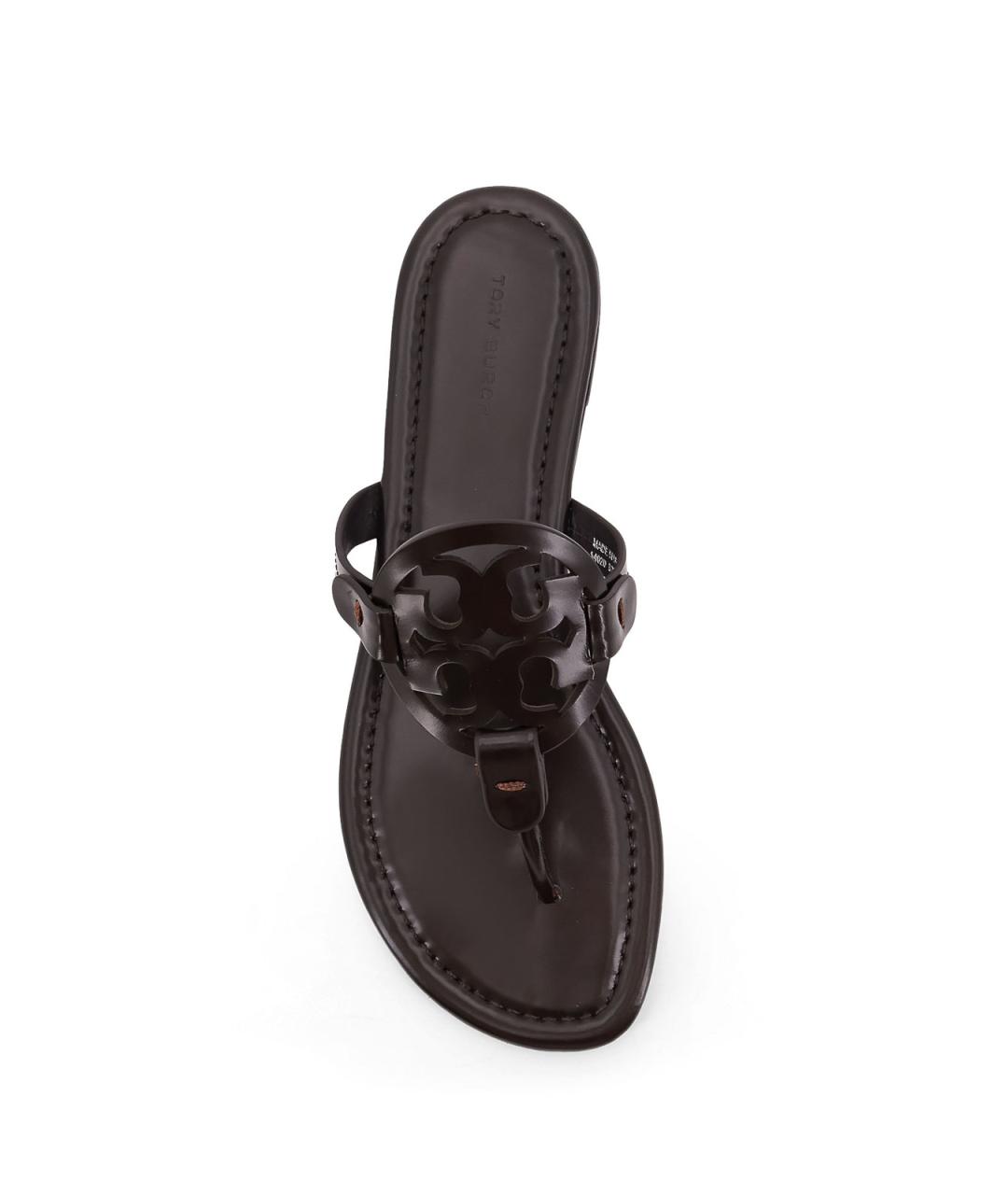 TORY BURCH Черные кожаные сандалии, фото 5