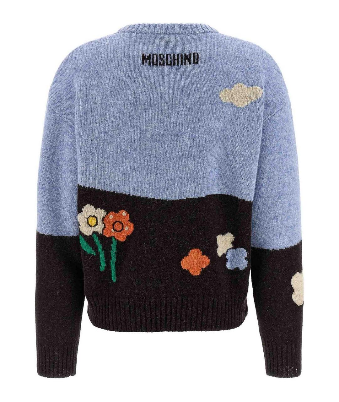 MOSCHINO Мульти шерстяной джемпер / свитер, фото 2