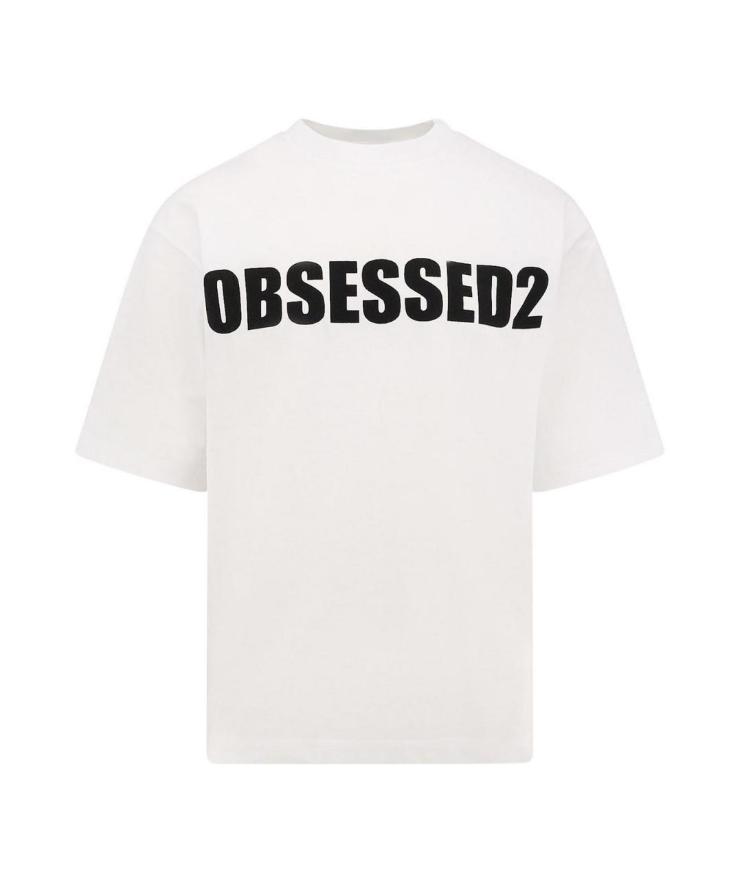 DSQUARED2 Белая хлопковая футболка, фото 1