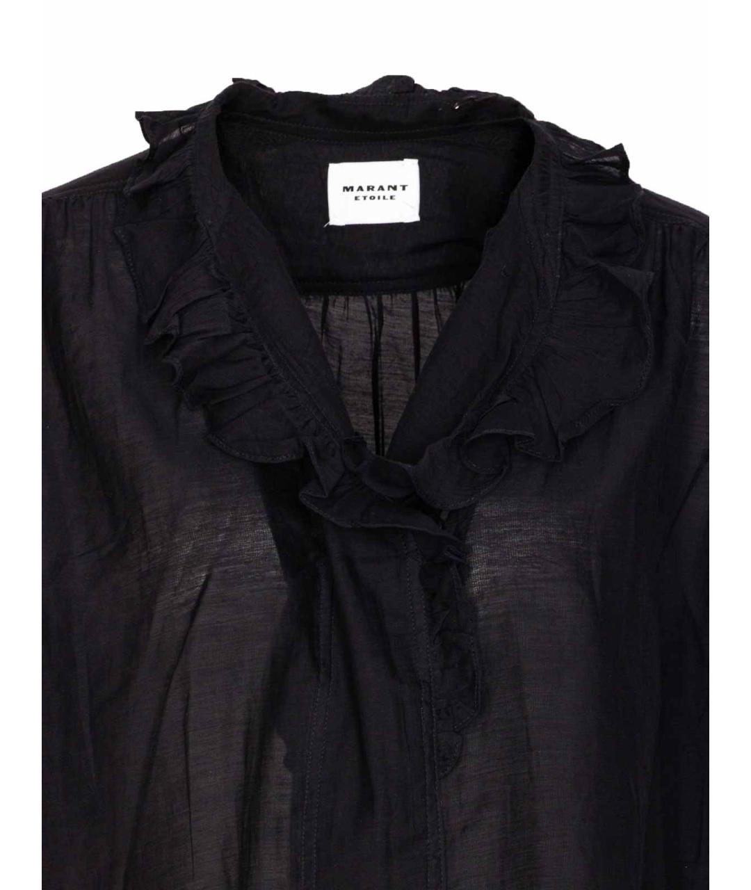 ISABEL MARANT Черная хлопковая рубашка, фото 4