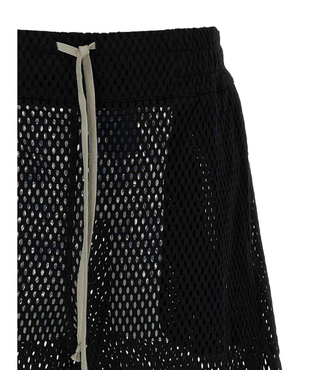 RICK OWENS Черные хлопковые шорты, фото 3