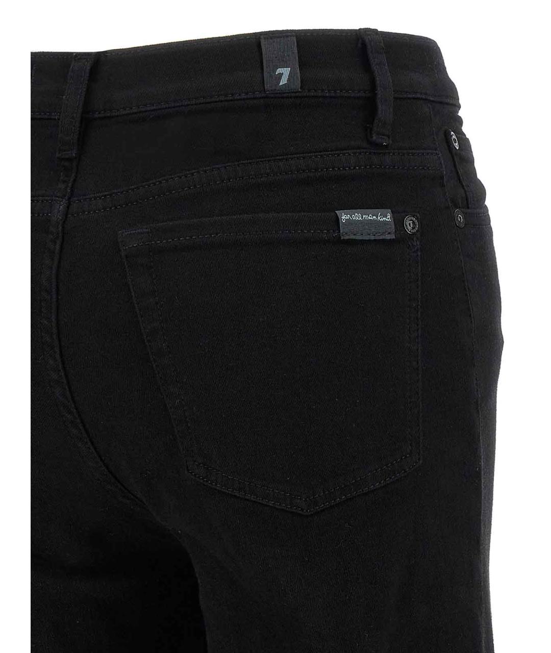 7 FOR ALL MANKIND Черные джинсы клеш, фото 4
