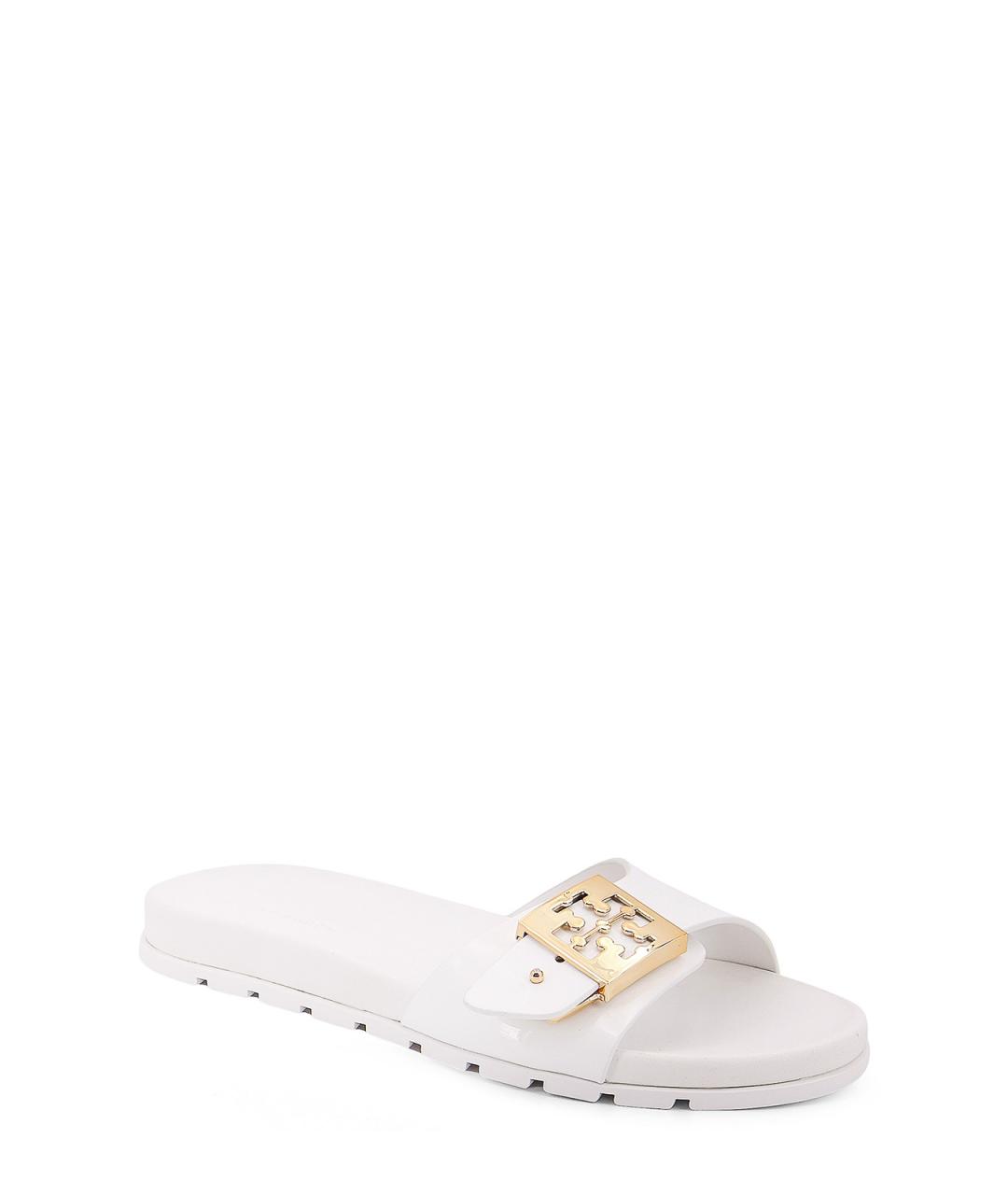 TORY BURCH Золотые синтетические сандалии, фото 2