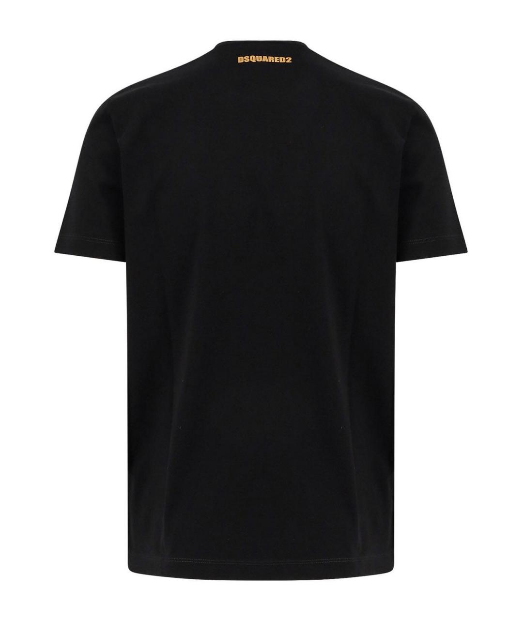 DSQUARED2 Черная хлопковая футболка, фото 2
