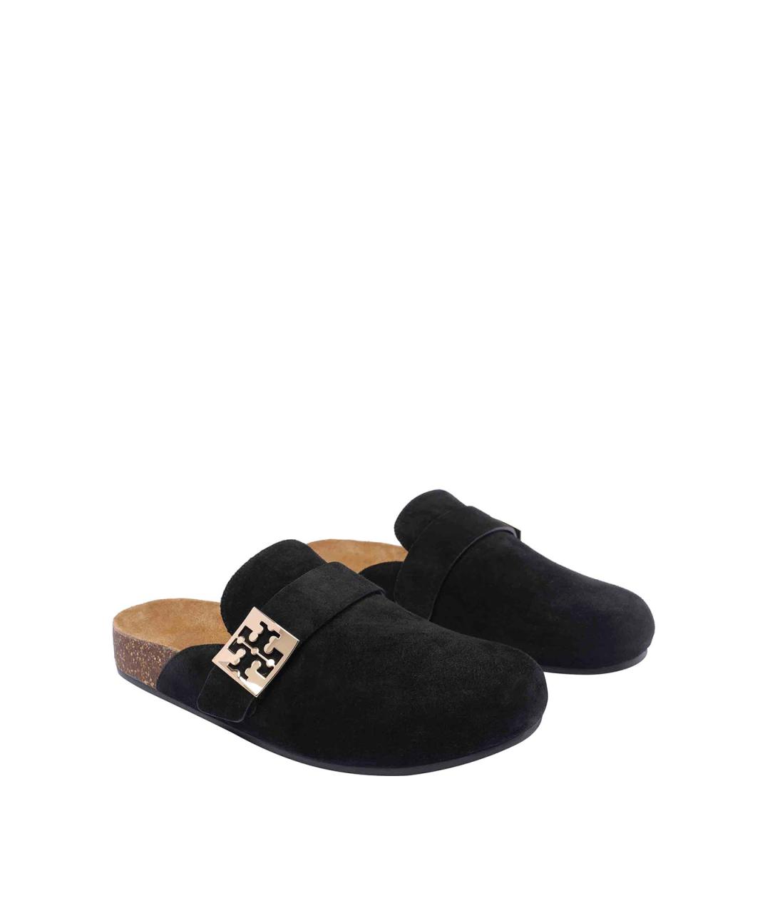 TORY BURCH Черные замшевые мюли, фото 2