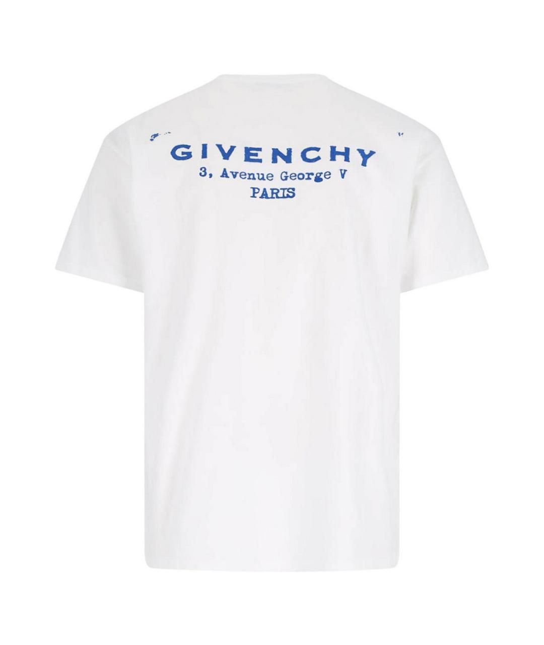 GIVENCHY Белая хлопковая футболка, фото 2