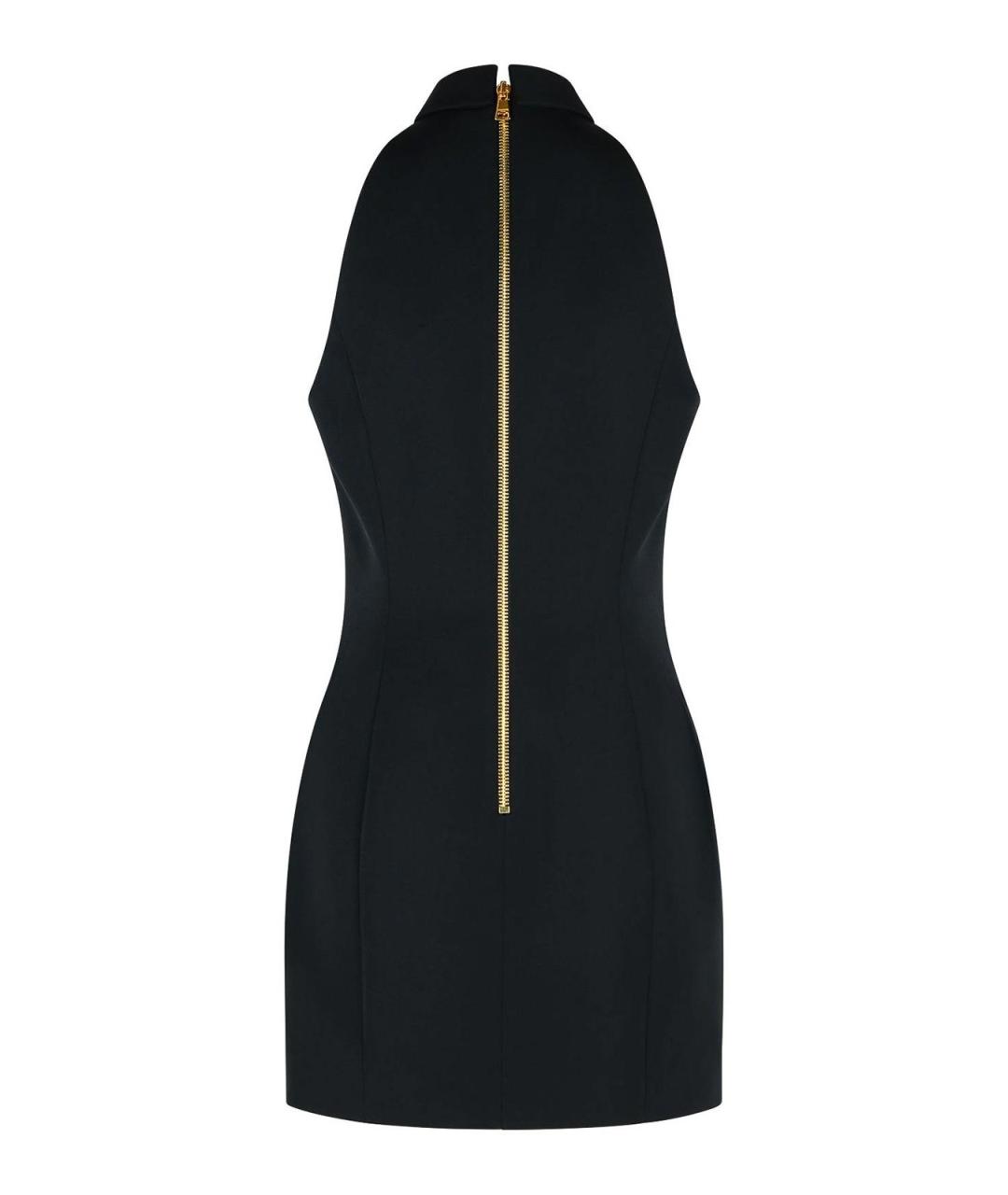 BALMAIN Черное шерстяное повседневное платье, фото 2