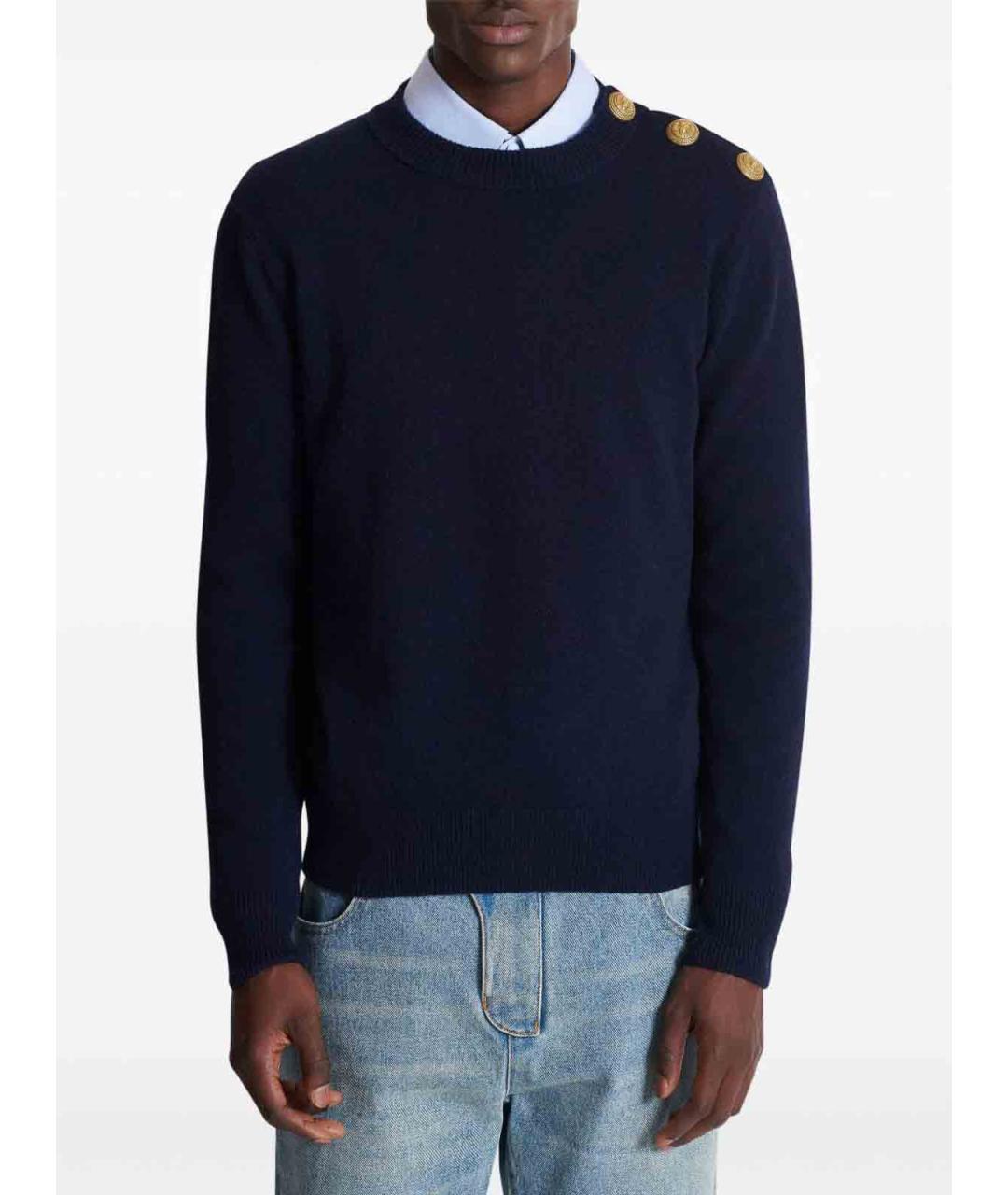 BALMAIN Синий джемпер / свитер, фото 7