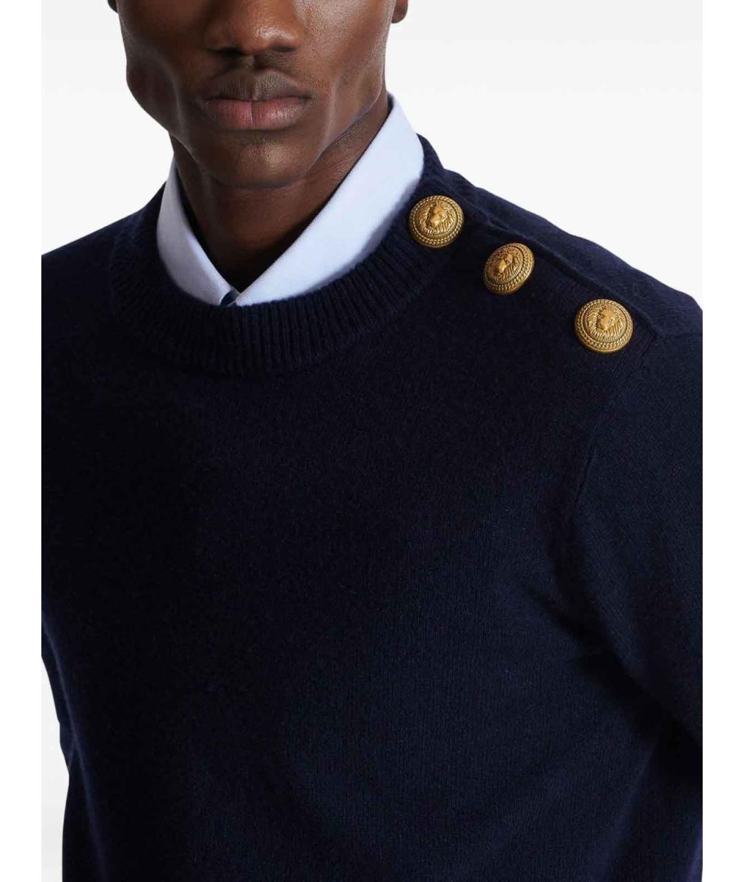 BALMAIN Синий джемпер / свитер, фото 6
