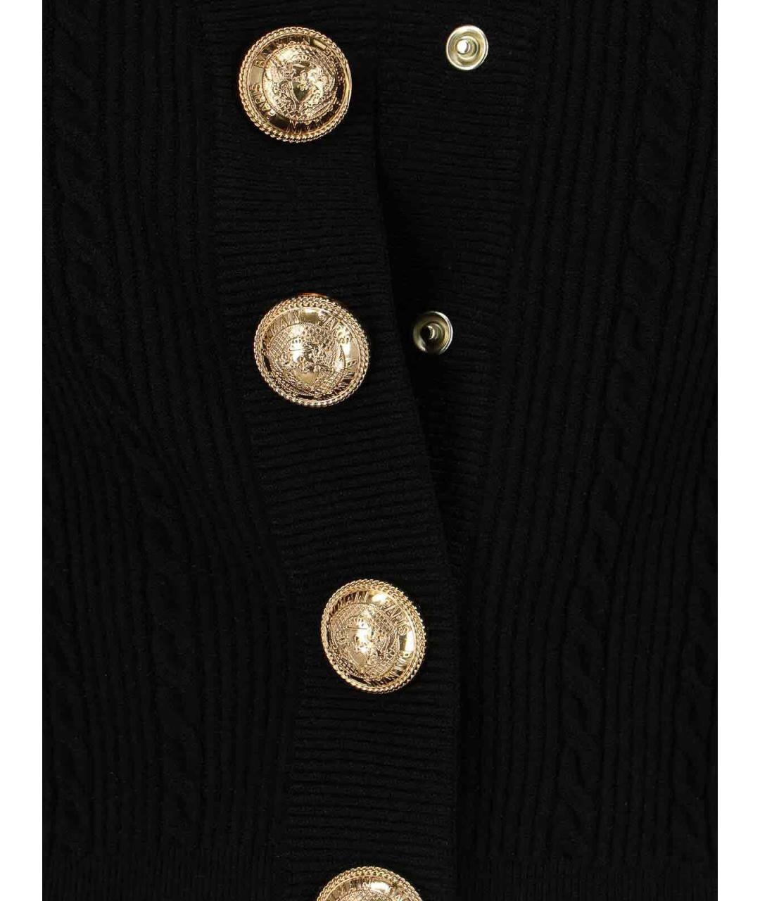 BALMAIN Черный вискозный джемпер / свитер, фото 5
