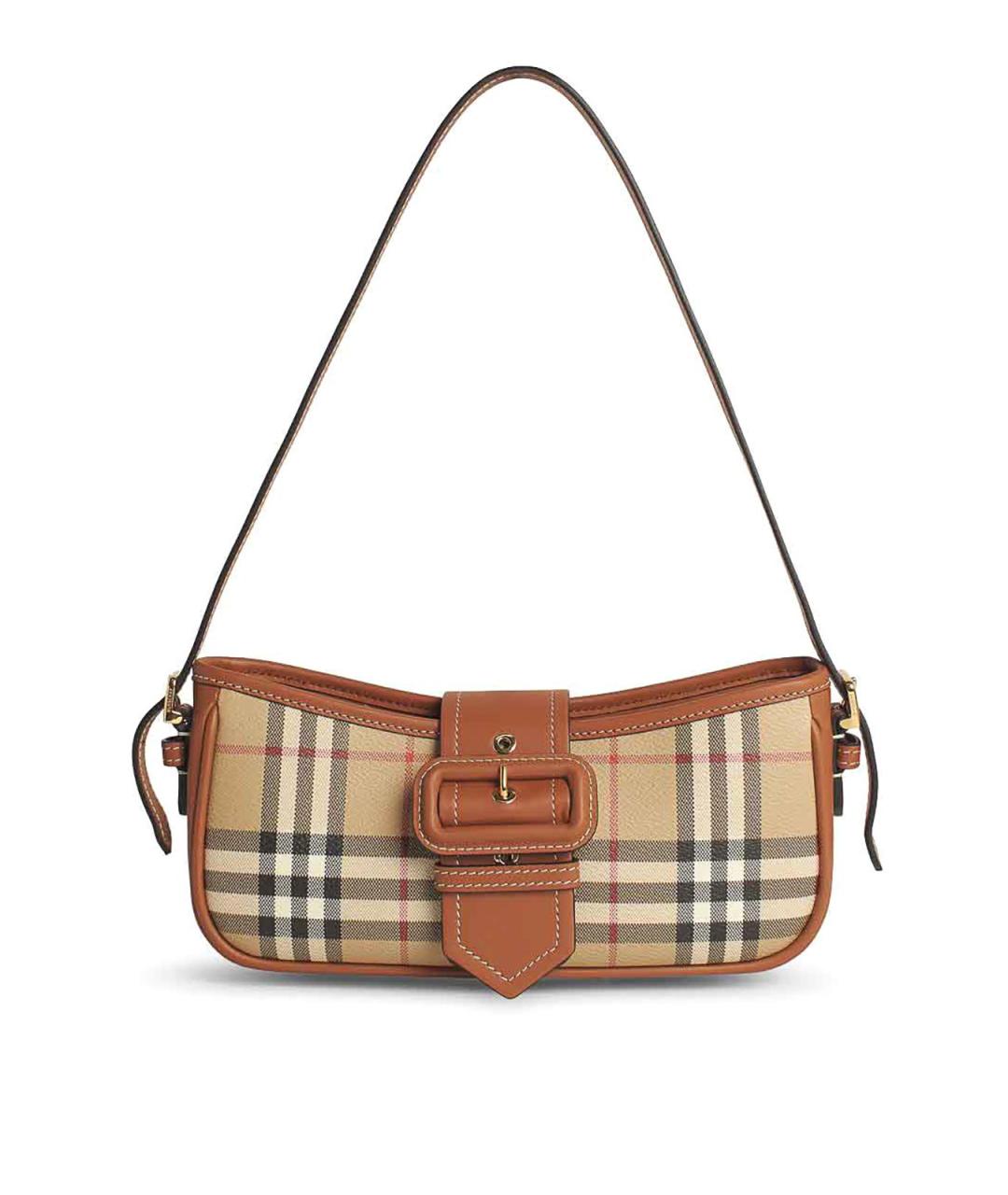 BURBERRY Бежевая синтетическая сумка через плечо, фото 1