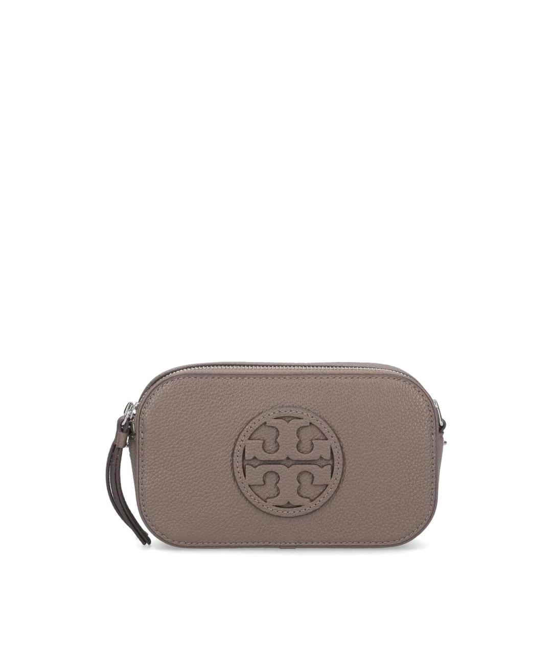 TORY BURCH Бежевая кожаная сумка через плечо, фото 1