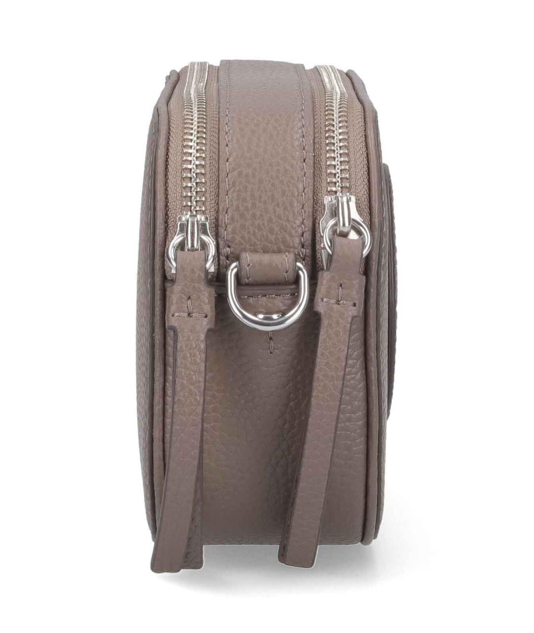 TORY BURCH Бежевая кожаная сумка через плечо, фото 5