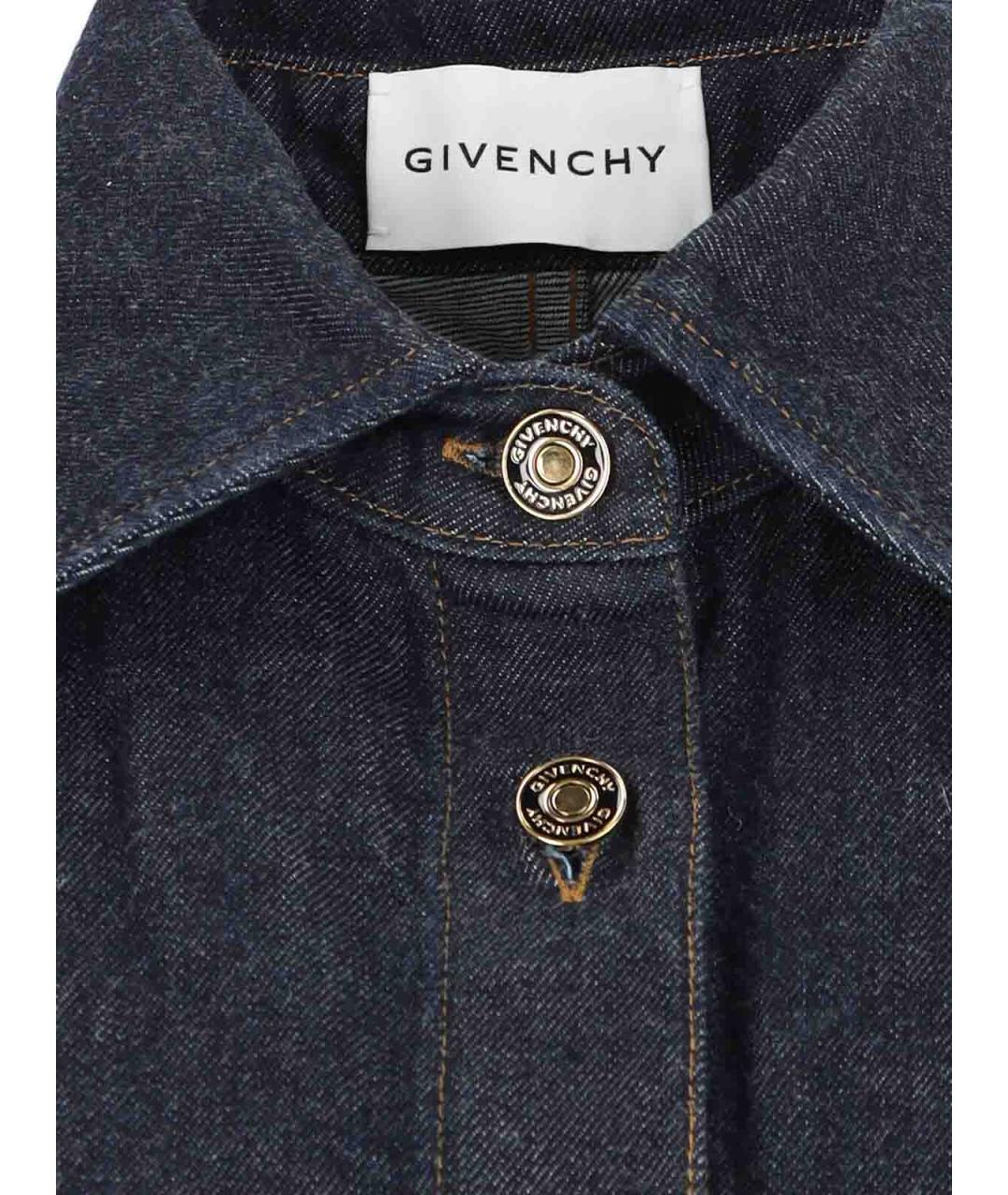 GIVENCHY Темно-синяя хлопковая рубашка, фото 4