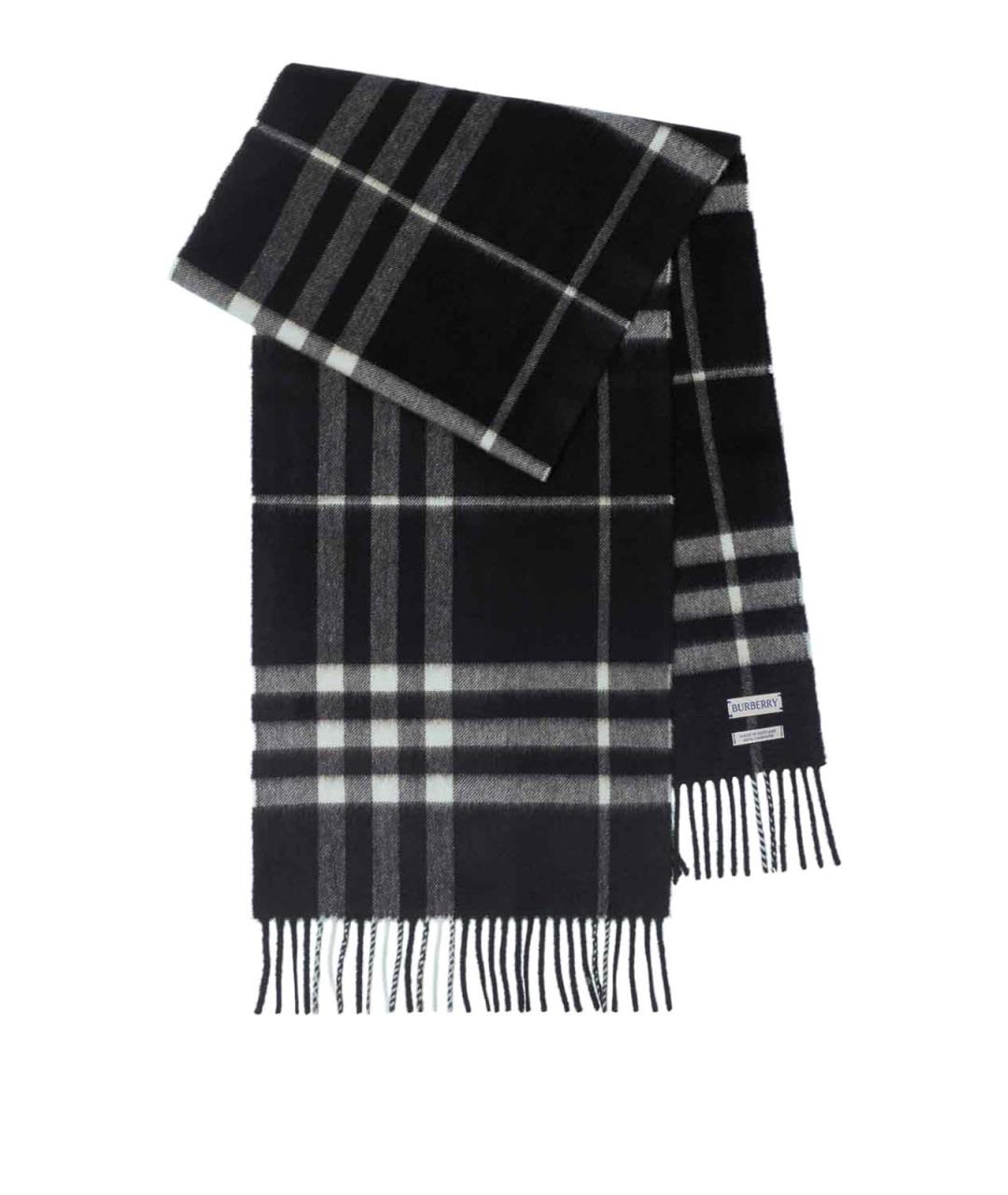 BURBERRY Черный шарф, фото 1