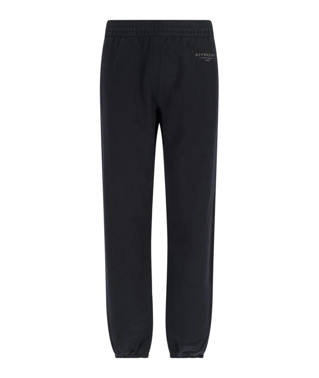 GIVENCHY Черные хлопковые повседневные брюки, фото 1